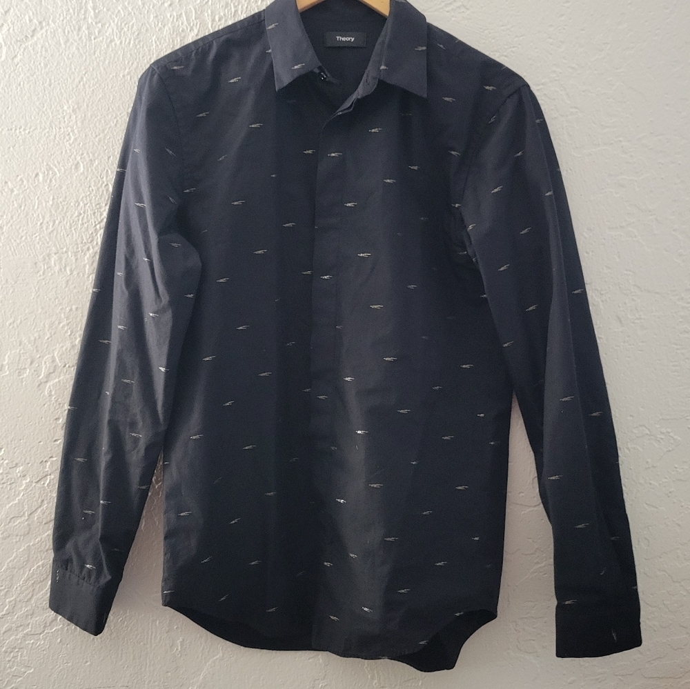 Theory Button Up Shirt Size Small